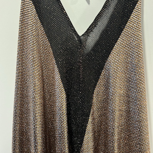 Gold AF Halter Dress | Onion | Size 12 - Picture 6 of 11